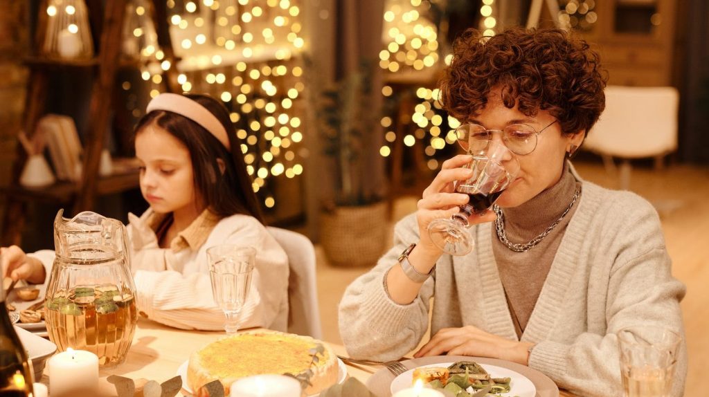 woman drinking her cola