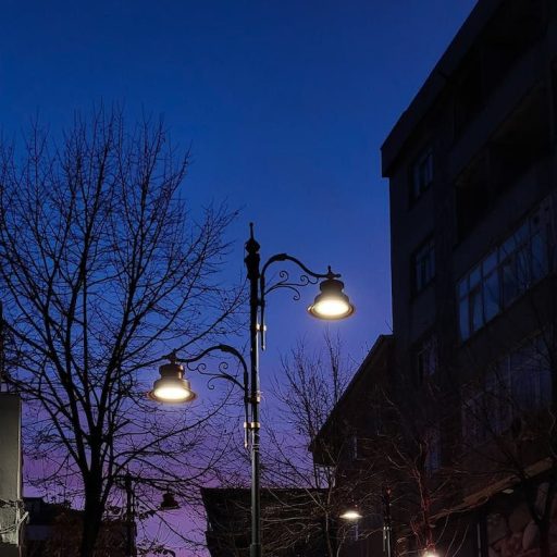 city street at night